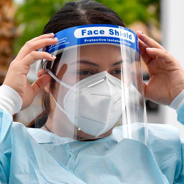 SCUDO FACCIALE Caschi PET Visiera di sicurezza medica Visiera protettiva